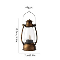 Lampe LED vintage en plastique en forme de poney, style lanterne, veilleuse décorative pour Noël et Pâques, best-seller