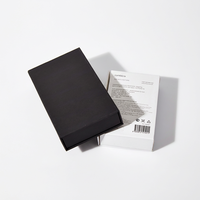 Boîte d'emballage en carton noir et blanc avec logo personnalisé, nouveau design, pour étui de téléphone portable, boîte d'emballage pour étui de téléphone