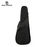 Étui de guitare Muses RM Real Mission Custom 35 mm rembourré, étui rigide imperméable pour guitare acoustique, en cuir véritable