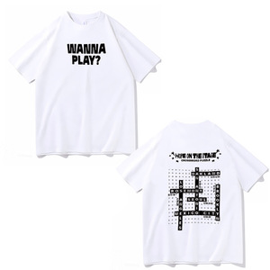เสื้อยืดโอเวอร์ไซส์ผู้ชาย ผ้าฝ้าย 100% เนื้อหนา คอกลม แขนสั้น  รับสกรีนลาย เสื้อยืดลำลอง สตรีทแวร์ - Product Image 2