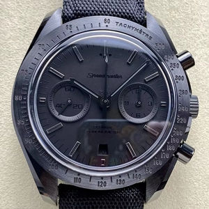 Reloj Cronógrafo Multifunción de Cerámica Negra de Alta Calidad, Mecánico, Resistente al Agua, de 44 mm, Movimiento N1 Factory 9300, Correa de Nailon - Product Image 1