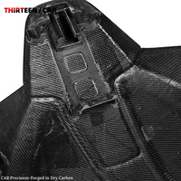 Pour BMW M3 G80 X3M X4M F97 F98 M8 F91 F93 – Cache de dossier de siège arrière en fibre de carbone sèche, remplacement 2 pièces, performance intérieure