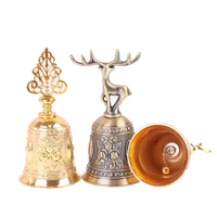 Cloche d'appel personnalisée or multi-usages pour la décoration de mariage alarme école église salle de classe bar noël vintage cloche