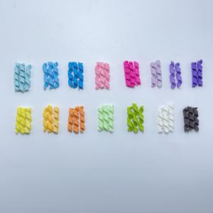 CHENXI en vrac 3D coloré bonbons Curl bâton 3cm torsion rayé polymère argile breloques pour coque de téléphone décor 100 pièces - Product Image 5