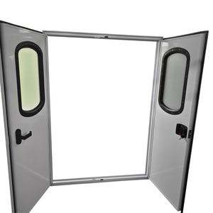 MAYGOOD Quatre coins carrés 1200x1800mm Caravan Trailer Box Special Vehicle Double Porte d'entrée avec fenêtre de porte en verre trempé - Product Image 5