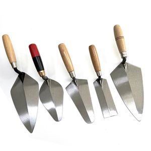 Nhiệm Vụ Nặng Nề 7/8/9/10/11/12 Inch 55 # Đúng Một Mảnh Thép Giả Mạo Gạch <span class=keywords><strong>Trowel</strong></span> Với Cứng Tay Cầm Bằng Gỗ Cho Xây Dựng - Product Image 6