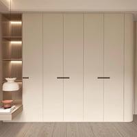 Étagères de garde-robe autoportantes personnalisées avec éclairage LED, en bois massif, à poser au sol, pour appartement, organisation moderne de dressing