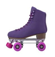 Nouveaux patins à roulettes doubles pour adultes, coque en fibre superfine, roues en PU, cadre en métal, patins à roulettes quad