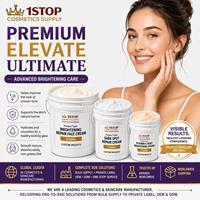 Crème réparatrice blanchissante à la mucine d'escargot et au ginseng pour tous types de peaux - Formule hydratante personnalisable avec support OEM/ODM
