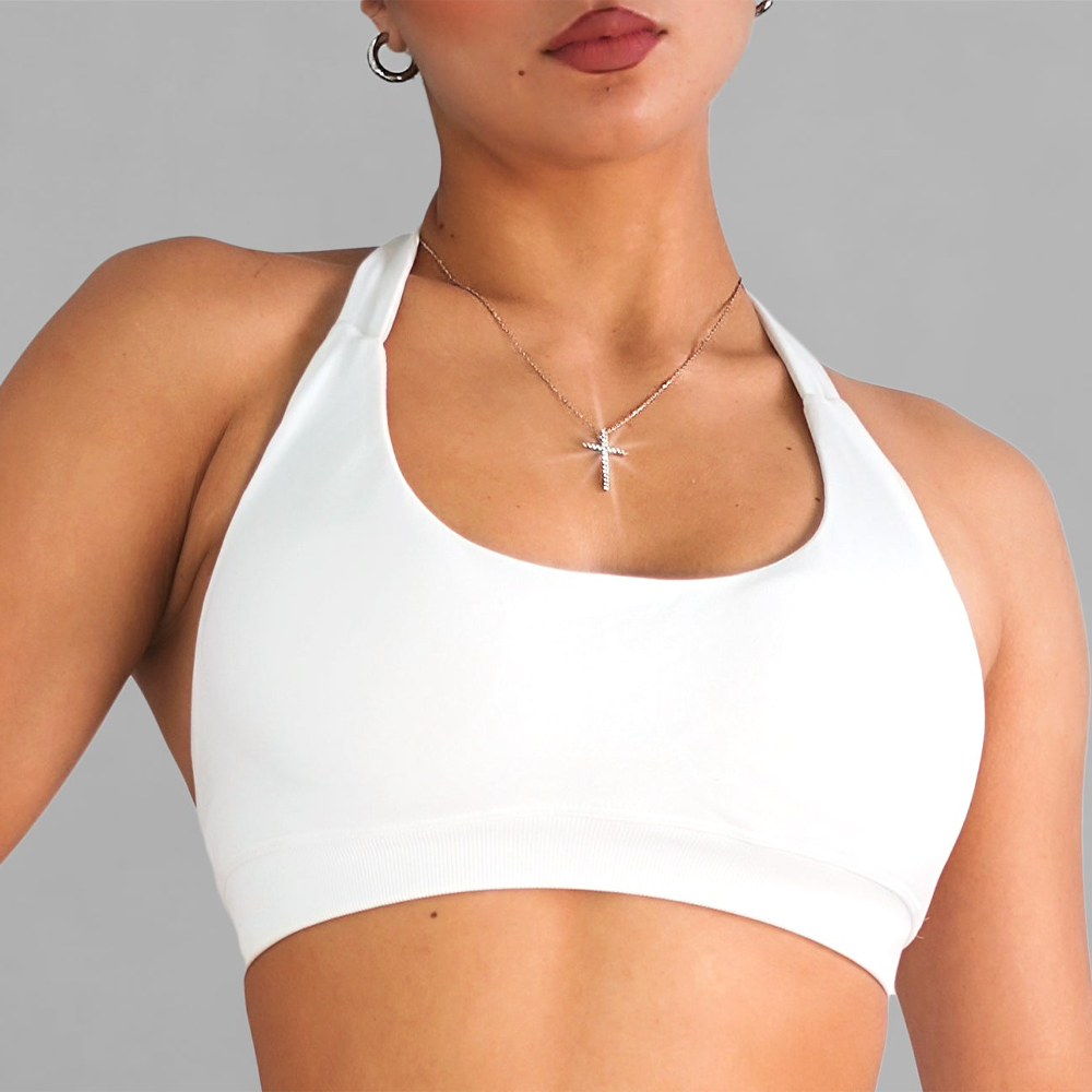 White sports bra