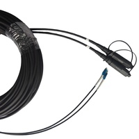 Câble à fibre optique monomode extérieur/intérieur G657A1 de haute qualité à 2 fibres avec connecteur à fibre SC/APC-LC/UPC trempé étanche