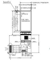 Pantalla OLED de 0.95 Pulgadas, Resolución 120x240, Interfaz SPI, Alta Definición, Alto Brillo, Pantalla a Color de 350 Nits, Personalizable