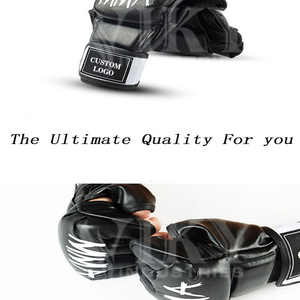 Guantes de MMA Personalizados OEM, Guantes de Piel de Alta Calidad, Guantes de Sparring, Guantes de MMA para Combate, Guantes de Medio Dedo - Product Image 6