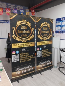 Venta al por mayor de tamaño personalizado de aluminio portátil Roll-Up Standee retráctil Banner Roll Screen Stand para exhibición publicitaria exposición - Product Image 5