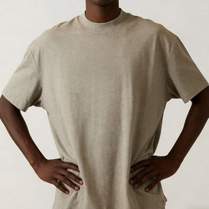 Camiseta ESS S22 <span class=keywords><strong>de</strong></span> Moda, Lisa, 100% Algodón, Gruesa, para <span class=keywords><strong>Hombre</strong></span>, Ropa Urbana, Camiseta Oversize para <span class=keywords><strong>Hombre</strong></span> - Product Image 1