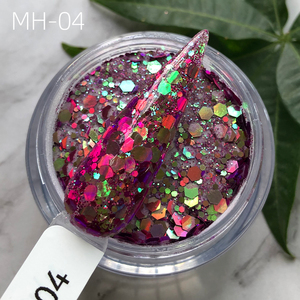 200 couleurs hexagone <span class=keywords><strong>brillant</strong></span> 2oz 1kg poudre à ongles acrylique scintillante pour sculpture d'extension - Product Image 1