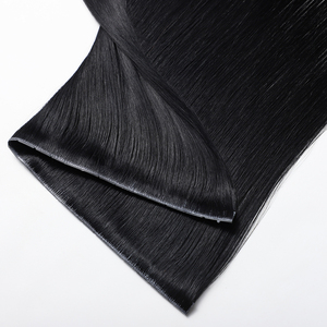 Top 12A + Extension per capelli umani con trama a foro di qualità farfalla invisibile estensione trama nera capelli Remy vergini 100% cuticola intatta - Product Image 1
