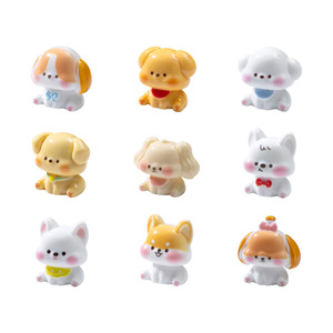 Figuras de Perros en Miniatura, Adornos de Resina con Figuras de Animales para el Tablero del Automóvil, Oficina, Hogar, Escritorio, Decoraciones - Product Image 5