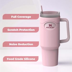 Funda de silicona para vaso Stanley Cup de 40 oz, accesorios para la funda Stanley <span class=keywords><strong>Quencher</strong></span> con asa, protector de cuerpo completo - Product Image 2