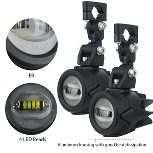 Feux antibrouillard LED pour moto avec câble de relais, lampe antibrouillard auxiliaire 40W pour BMW K1600 R1200GS <span class=keywords><strong>1250GS</strong></span> GS LC <span class=keywords><strong>Adventure</strong></span> - Product Image 2