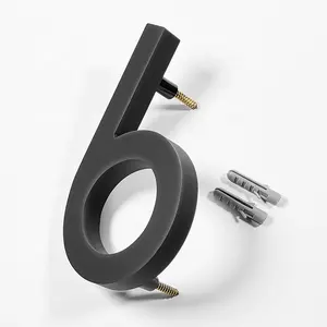 3Dステンレス鋼の数字と文字サインハウス番号アクリルハウス番号3