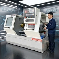 Torno CNC de Precisión CK6150, Torno CNC Horizontal Automático de Alta Precisión para Metal