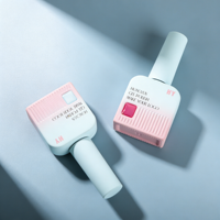 Flacon de vernis gel multicolore OEM/ODM, flacon de vernis à ongles personnalisé avec bouchon et pinceau, flacons en verre uniques pour le nail art au gel UV