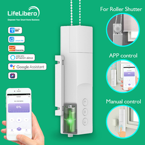 Moteur de rideau motorisé intelligent Lifelibero Tuya WiFi à batterie <span class=keywords><strong>pour</strong></span> <span class=keywords><strong>volet</strong></span> <span class=keywords><strong>roulant</strong></span> solaire, robot de rideau intelligent <span class=keywords><strong>pour</strong></span> fenêtre - Product Image 2