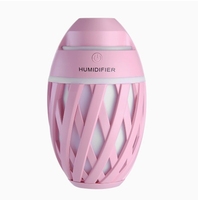 Portable lumière LED Mini 300ml H20 humidificateur de pulvérisation arôme diffuseur d'huile essentielle USB Air maison brume fraîche humidificateur à ultrasons