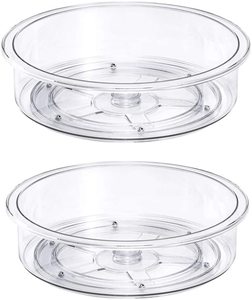 Tourne-disque en plastique transparent pour réfrigérateur de <span class=keywords><strong>cuisine</strong></span> et armoire de salle de bain organisateur conteneur de stockage des aliments pour l'utilisation de boissons - Product Image 1