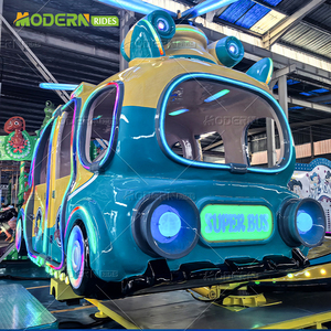 Bus extérieur en acier de qualité supérieure avec cabines de bus adorables et lumières LED colorées pour le divertissement familial - Product Image 4