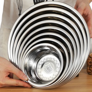 Cuenco mezclador de acero inoxidable 304 de gran venta, diseño moderno pulido de alta calidad para servir sopa, ensalada, característica sostenible - Product Image 3