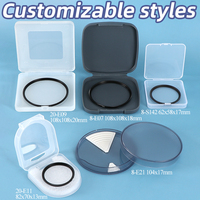 SUNSHING Boîte de rangement portable en plastique pour filtres d'objectif de 82 mm, pour photographie, astronomie, filtres ronds pour appareil photo