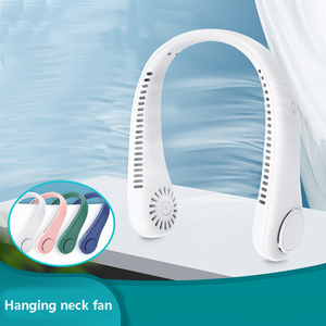 Portable LED Neck Fan Rechargeable Wearable Fan Hands Free Personal Cooling Fan Bladeless USB Fan for Home Office Outdoor Travel - Product Image 5