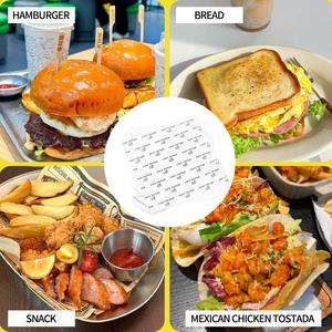 Wholesale Custom Printed Coated Food Grade <b>Greaseproof</b> Wrapping <b>Paper</b> for Sandwich Snack Cake Bread & Baking Takeaway - Product Image 2