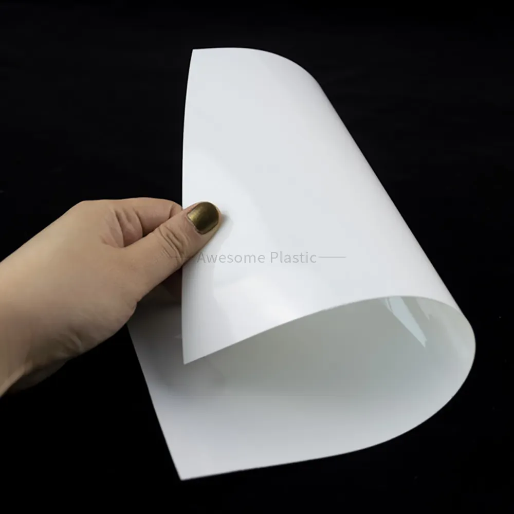 0.2 MM-1 mm Glossy Matte putih plastik lembar hewan peliharaan untuk pencetakan