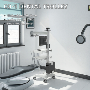 Carrito de Implantes Dentales CO-1 Gym Modern 4 con Ruedas, Mesa Móvil, Carro Auxiliar - Plástico ABS y Aluminio - Product Image 2
