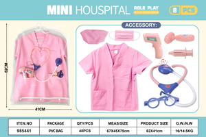 Enfants Cosplay Vêtements Garçons Filles Jeu De Rôle Médecin Jouer Préscolaire Faire semblant Médial En Plastique Médecin Outil Jouet Ensemble Enfant - Product Image 3