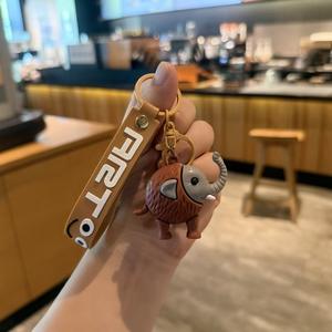 سلسلة مفاتيح جذابة عبر الحدود من شنغهاي جينغ مجردة للطلاب ، سلسلة مفاتيح كرتونية من بولي كلوريد الفينيل ، قلادة مضحكة في صندوق أعمى هدية - Product Image 3