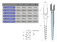 Steel Flat Ground Rack Solar PV Panel Mounting Brackets Structure Adjustable Angle Solar Panel Mount Pole Stand