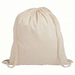 Bolsa de Algodón Personalizada al por Mayor con Cordón, Asa de Poliéster, Logotipo de Alta Calidad con Serigrafía/Transferencia Térmica/Sublimación - Product Image 3