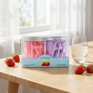 Vente en gros de cure-<span class=keywords><strong>dents</strong></span> jetables en plastique pour le nettoyage des <span class=keywords><strong>dents</strong></span>, cure-<span class=keywords><strong>dents</strong></span> portables robustes certifiés ISO CE pour <span class=keywords><strong>les</strong></span> soins bucco-dentaires - Product Image 1