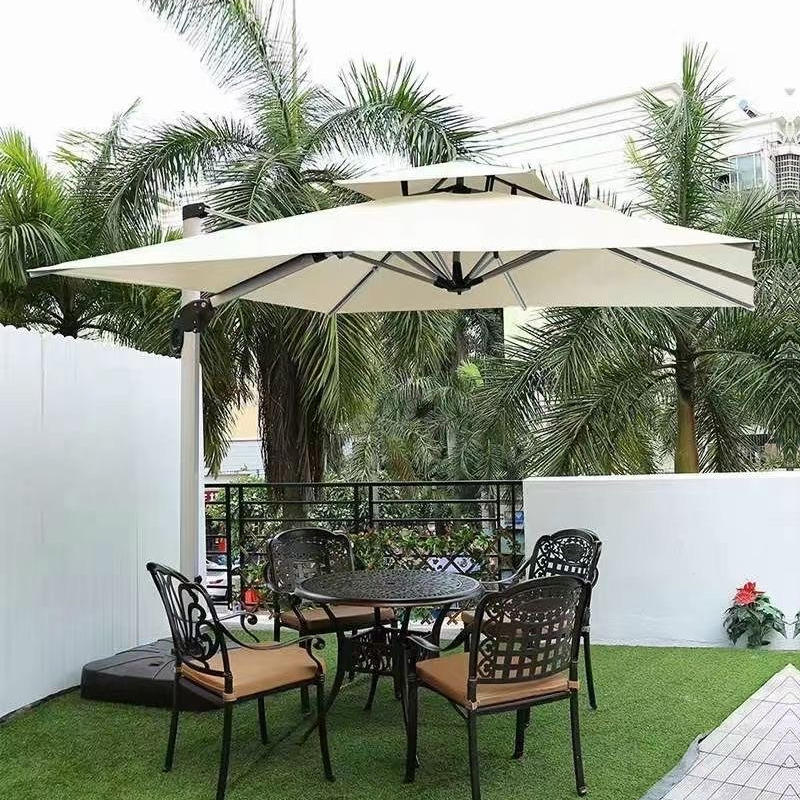 Réservoir d'eau carré de 2,5 m (beige) avec éclairage intégré