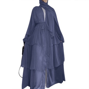 C Turquia Kaftan Muçulmano <span class=keywords><strong>Cardigan</strong></span> Abayas Vestidos para Mulheres Casual Robe Kimono Femme Caftan Islam Vestuário - Product Image 2