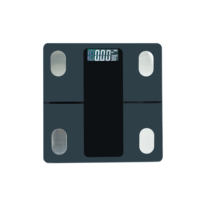 Báscula para Medir el Contenido de Agua y Grasa Corporal, Capacidad de 180 kg, Tecnología de Sensor Electrónico, Pantalla Digital, Funciona con Batería, para Oficina