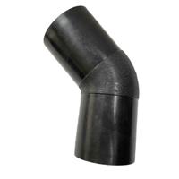 Prix usine coude à 45 degrés/raccord de tuyau d'essence Hdpe/accessoires raccords de Fusion bout à bout pour station de carburant