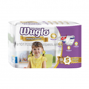 ผ้าอ้อมเด็ก WUGLO พรีเมียมคอตตอน ผลิตในตุรกี เป็นมิตรกับสิ่งแวดล้อม ป้องกันการรั่วซึมแบบ 3 มิติ ผ้าทอเรียบ ซึมซับดี นุ่ม ระบายอากาศได้ดี - Product Image 6