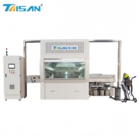 Máquina de Pulverización Automática Industrial Taisan TS-SPR1320 para Muebles y Puertas, Ancho de Trabajo de 0-1320 mm, Velocidad del Transportador de 0-8 m/min