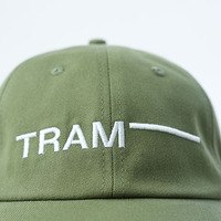 Gorra de béisbol de algodón de 6 paneles con bordado plano de una sola palabra, logotipo personalizado OEM, unisex, para exteriores, gorra de papá, individual