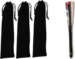 Bolsa Protectora de Terciopelo con Cordón para Abanico de Mano, Funda de Tela Negra para Joyería, Bodas, Fiestas y Artículos Promocionales - Product Image 2